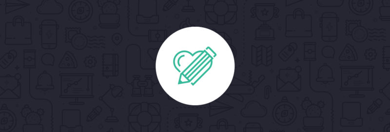 heart and pencil icon