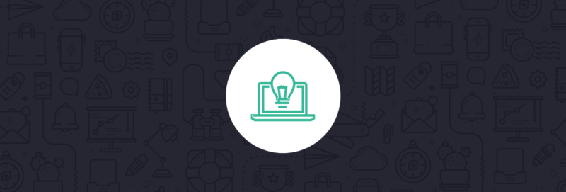 laptop with a lightbulb icon