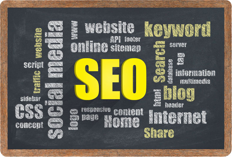 search engine optimization word graphic