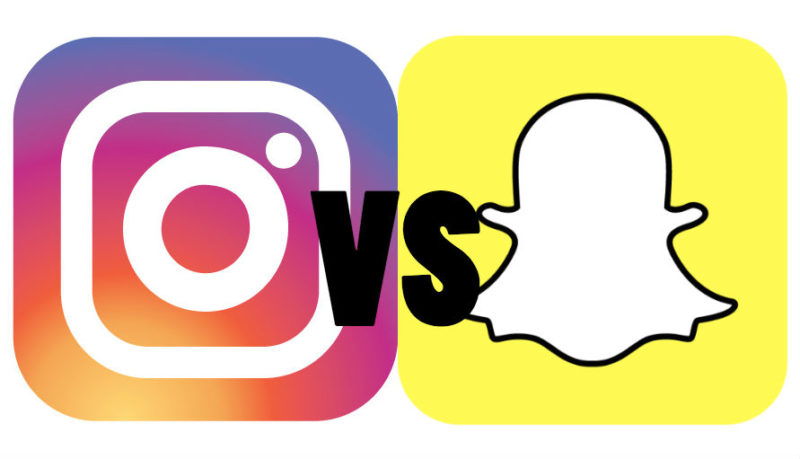instagram vs snapchat app icons