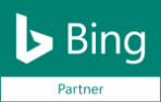 teal rectangular bing partner logo