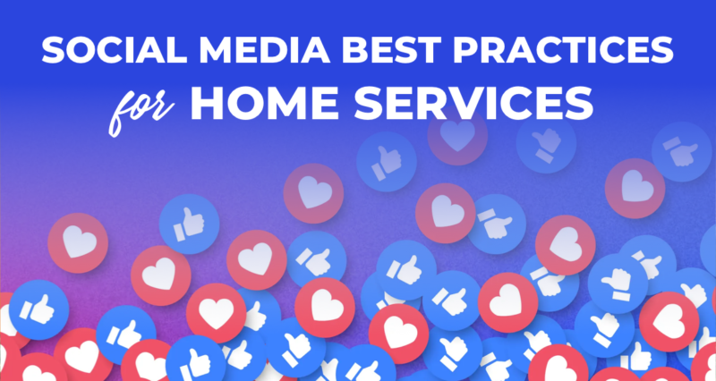 horizontal social media for home services graphic