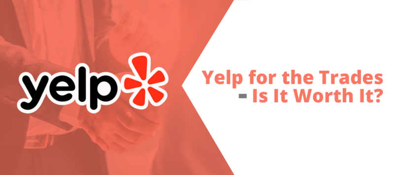 Yelp for the trades banner using yelp branding