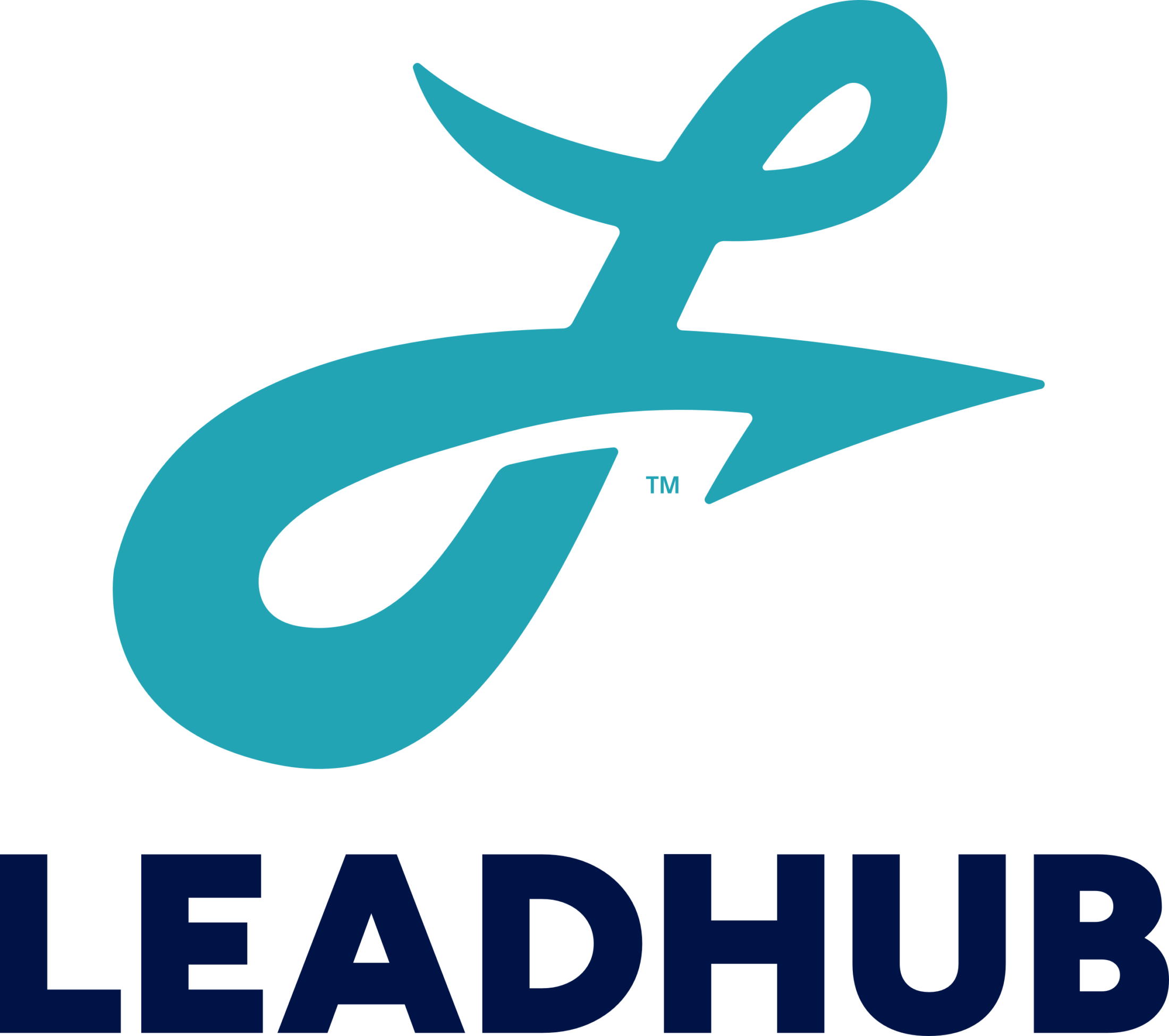 leadhub logo stacked